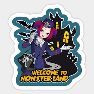 Welcome to monsterland Sticker